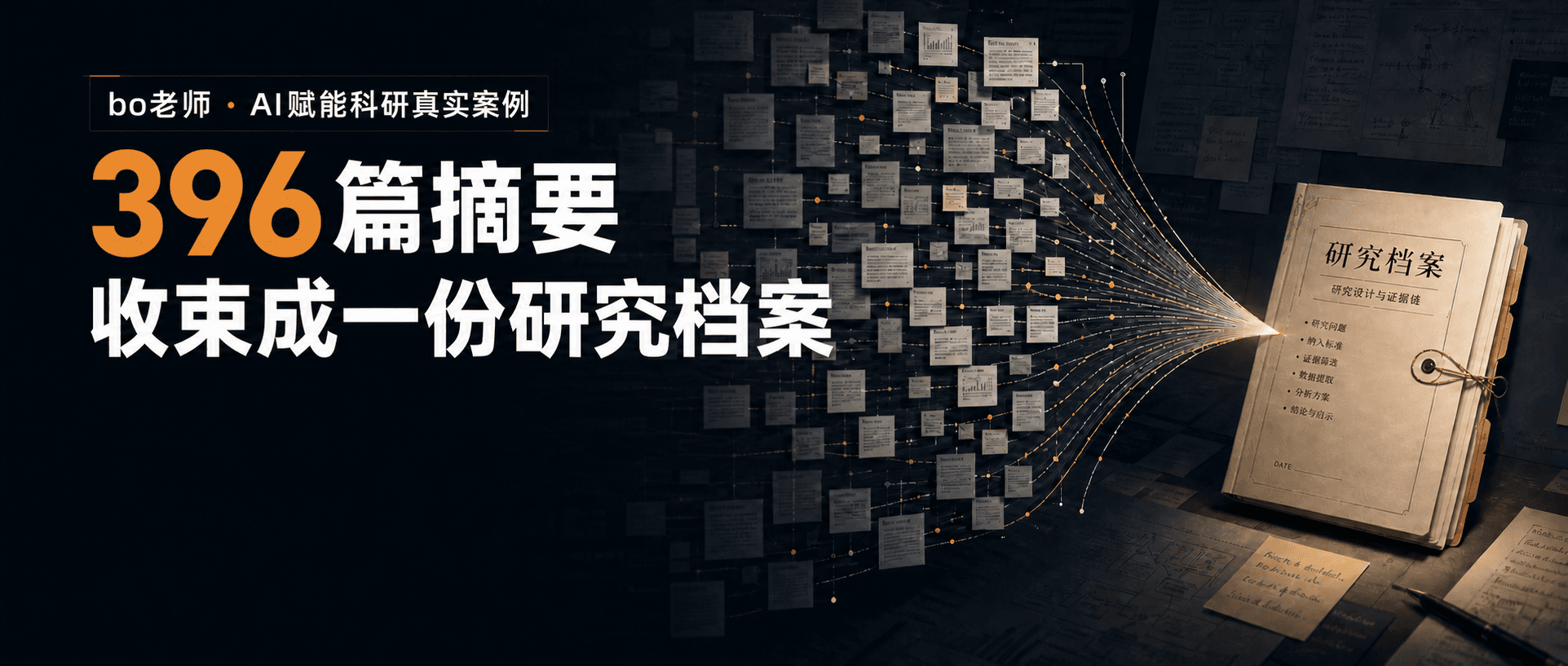 396篇摘要,怎样收束成一份研究档案封面